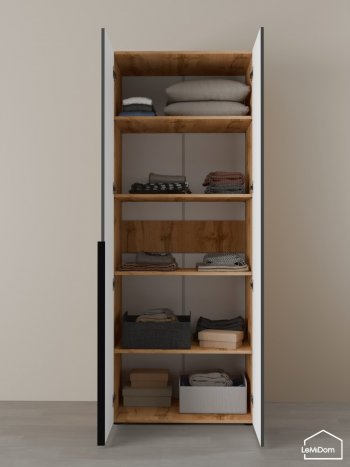 Шкаф Linnea MHR-2-2 2050х800х510 (ДВ-М 11.1.25) в Ревде - revda.mebel-e96.ru