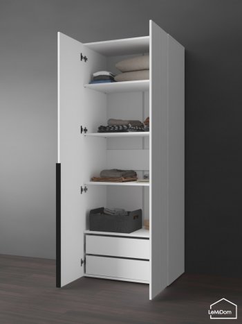 Шкаф Linnea MHR-2-4 2050х800х510 (Белый-М 11.1.1) в Ревде - revda.mebel-e96.ru