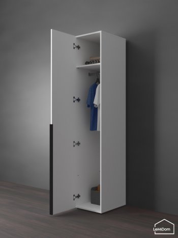 Шкаф Linnea MHR-1 2050х400х510 (Белый-М 11.1.2) в Ревде - revda.mebel-e96.ru
