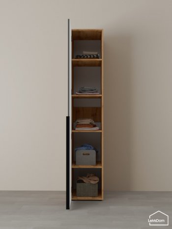 Шкаф Linnea MHR-1-2 2050х400х510 (ДВ-М 11.1.25) в Ревде - revda.mebel-e96.ru