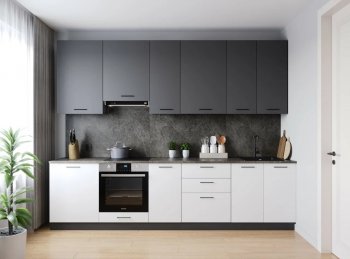 Кухонный гарнитур высокий Лофт 3000 мм (Санвут) в Ревде - revda.mebel-e96.ru