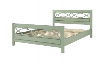 Кровать из массива Лоренса Зеленый самшит (БМ) в Ревде - revda.mebel-e96.ru