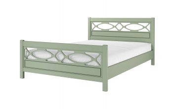 Кровать из массива Лоренса Зеленый самшит (БМ) в Ревде - revda.mebel-e96.ru