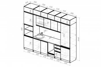 Кухонный гарнитур Лоретта люкс 3000 мм (Герда) в Ревде - revda.mebel-e96.ru