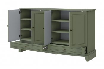 Комод 4 двери 2ящ. Лорето, зеленый самшит (БМ) в Ревде - revda.mebel-e96.ru