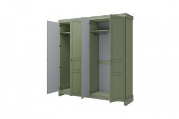 Шкаф 2000 мм распашной ШР-4 Лорето, зеленый самшит (БМ) в Ревде - revda.mebel-e96.ru