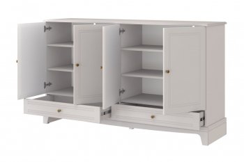 Комод 4 двери 2ящ. Лорето, льняной (БМ) в Ревде - revda.mebel-e96.ru