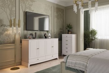 Спальный гарнитур Лорето, модульный, льняной (БМ) в Ревде - revda.mebel-e96.ru