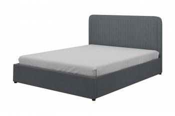 Кровать двуспальная Луиза холодный серый (БМ) в Ревде - revda.mebel-e96.ru