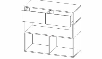 Стенка луксор (АстридМ) в Ревде - revda.mebel-e96.ru