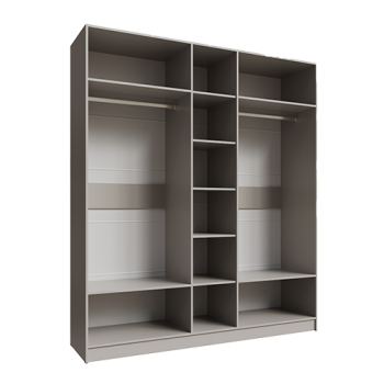 Шкаф Мадрид 2000 мм без зеркала, кашемир (Текс) в Ревде - revda.mebel-e96.ru