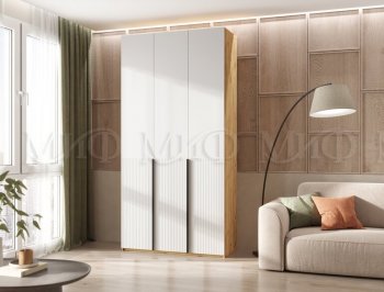 Шкаф 1200 мм Марвэл крафт/белый (Миф) в Ревде - revda.mebel-e96.ru