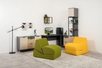 Кресло Марвэл серка желтая (Моби) в Ревде - revda.mebel-e96.ru