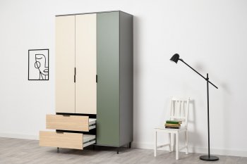 Шкаф 1200 мм Марвэл 16.317.03 зеленый (Моби) в Ревде - revda.mebel-e96.ru
