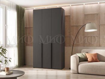 Шкаф 1200 мм Марвэл с доп. ящиками, графит (Миф) в Ревде - revda.mebel-e96.ru