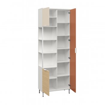 Шкаф комбинированный Марвэл 13.22 бел (Моби) в Ревде - revda.mebel-e96.ru
