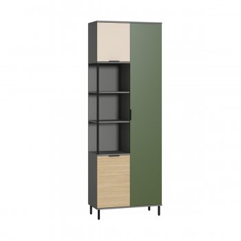 Шкаф комбинированный Марвэл 13.22 сер (Моби) в Ревде - revda.mebel-e96.ru