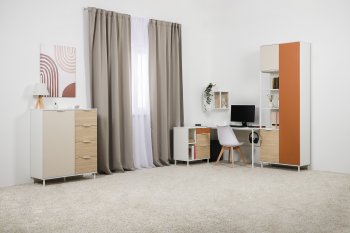 Набор детской мебели Марвэл модульный, бел. (Моби) в Ревде - revda.mebel-e96.ru