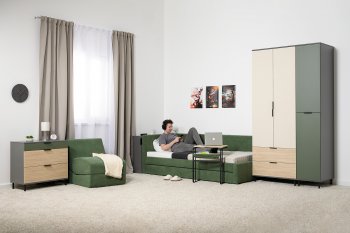Набор детской мебели Марвэл модульный, сер. (Моби) в Ревде - revda.mebel-e96.ru