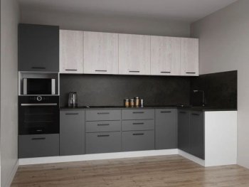 Угловой кухонный гарнитур Меренга 3200*1400 мм, МДФ Sanvut в Ревде - revda.mebel-e96.ru