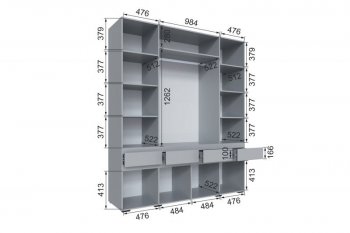 Шкаф 2000 мм Мерида серый камень/графит (Микон) в Ревде - revda.mebel-e96.ru