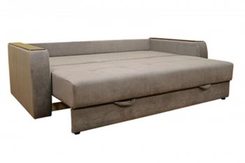 Диван Милан 3, НПБ, ткань Монако 06 (серый) (Хит Диван) в Ревде - revda.mebel-e96.ru