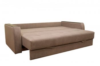 Диван Милан 3, НПБ, ткань Монако 02 (какао) (Хит Диван) в Ревде - revda.mebel-e96.ru
