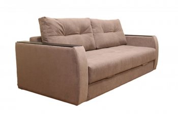 Диван Милан 3, НПБ, ткань Монако 02 (какао) (Хит Диван) в Ревде - revda.mebel-e96.ru