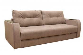 Диван Милан 3, НПБ, ткань Монако 02 (какао) (Хит Диван) в Ревде - revda.mebel-e96.ru