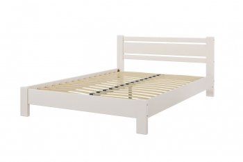 Кровать из массива Милс льняной (БМ) в Ревде - revda.mebel-e96.ru