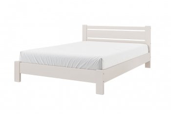 Кровать из массива Милс льняной (БМ) в Ревде - revda.mebel-e96.ru