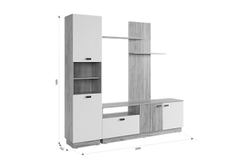 Стенка Моди К1 (Мебельсон) в Ревде - revda.mebel-e96.ru