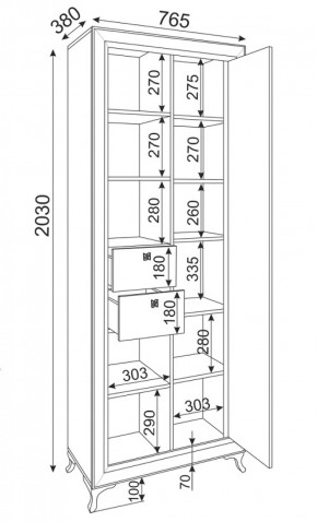 Библиотека Саванна М21 (Риннер) в Ревде - revda.mebel-e96.ru