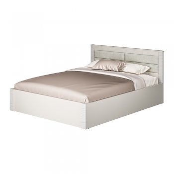 Кровать двуспальная Монако КР-16 кашемир (БТС) в Ревде - revda.mebel-e96.ru