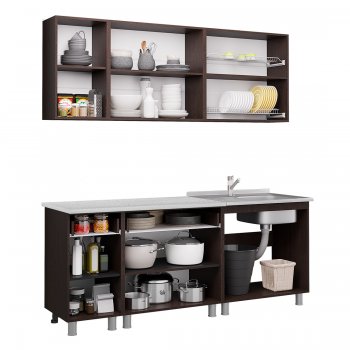 Кухонный гарнитур Монтана 2000 мм (БТС) в Ревде - revda.mebel-e96.ru