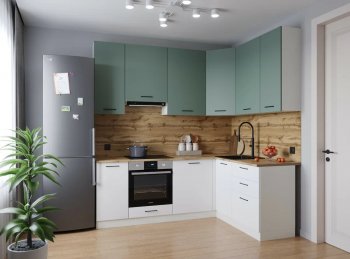 Угловой кухонный гарнитур Муссон 2200*1600 мм Sanvut в Ревде - revda.mebel-e96.ru