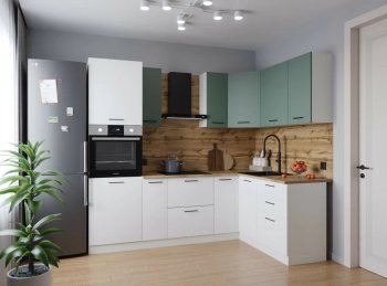 Угловой кухонный гарнитур Муссон 2400*1600 мм Sanvut в Ревде - revda.mebel-e96.ru