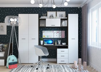 Набор детской мебели Ненси модульный (Гор) в Ревде - revda.mebel-e96.ru
