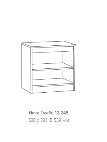 Тумба Ника 13.248 в Ревде - revda.mebel-e96.ru