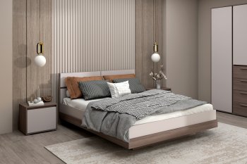 Спальный гарнитур Ника, модульный (Зарон) в Ревде - revda.mebel-e96.ru