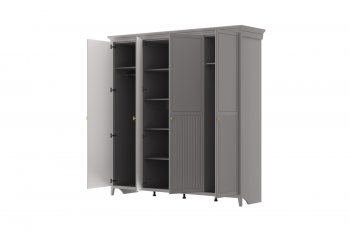 Шкаф распашной 2160 мм ШР-4 Никеа антрацит (БМ) в Ревде - revda.mebel-e96.ru