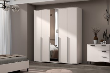 Шкаф 2000 мм Норден с зеркалом (Зарон) в Ревде - revda.mebel-e96.ru