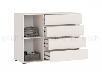 Комод 1 дверь 4 ящика (1200) Норд, кашемир (Миф) в Ревде - revda.mebel-e96.ru