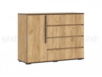 Комод 1 дверь 4 ящика (1200) Норд, дуб крафт (Миф) в Ревде - revda.mebel-e96.ru
