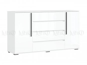 Комод 2 двери 4 ящика (1600) Норд, белый (Миф) в Ревде - revda.mebel-e96.ru