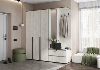 Прихожая Норд+Шкаф 1200, крафт белый (Миф) в Ревде - revda.mebel-e96.ru