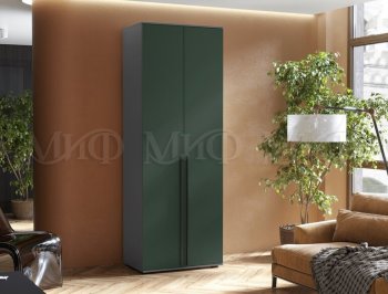 Шкаф 800 мм 2-х ств. Норд графит/изумруд (Миф) в Ревде - revda.mebel-e96.ru