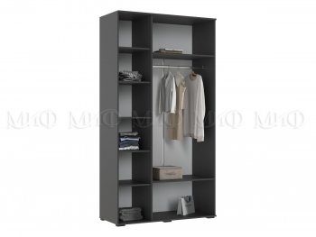 Шкаф 1200 мм 3-х ств. Норд графит/изумруд (Миф) в Ревде - revda.mebel-e96.ru
