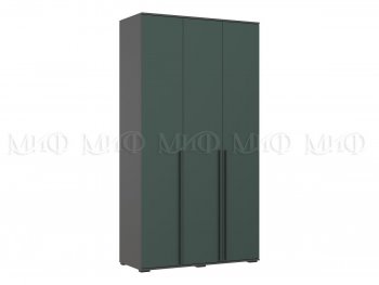 Шкаф 1200 мм 3-х ств. Норд графит/изумруд (Миф) в Ревде - revda.mebel-e96.ru
