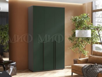 Шкаф 1200 мм 3-х ств. Норд графит/изумруд (Миф) в Ревде - revda.mebel-e96.ru